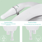 SAMODRA Toilet Bidet Ultra-Slim Bidet Toilet Seat Attachment With Brass Inlet Adjustable Water Pressure Bathroom Hygienic Shower