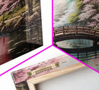 Japanese Print, Landscape Wall Art, Cherry Blossom Wall Art