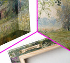 Painting Of An Old Farmhouse In The Spring,