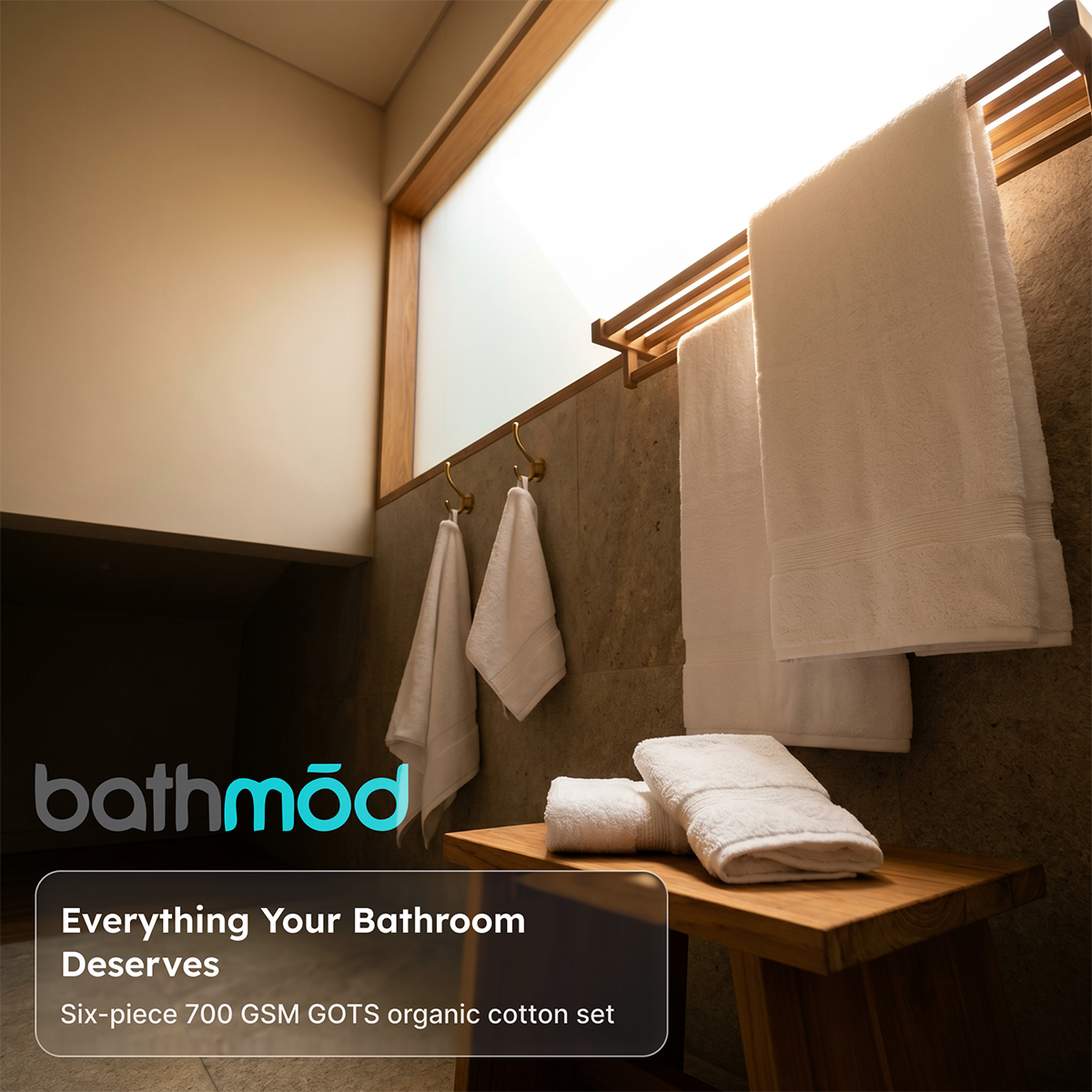 Luxury Organic Bath Six Piece Towel Set