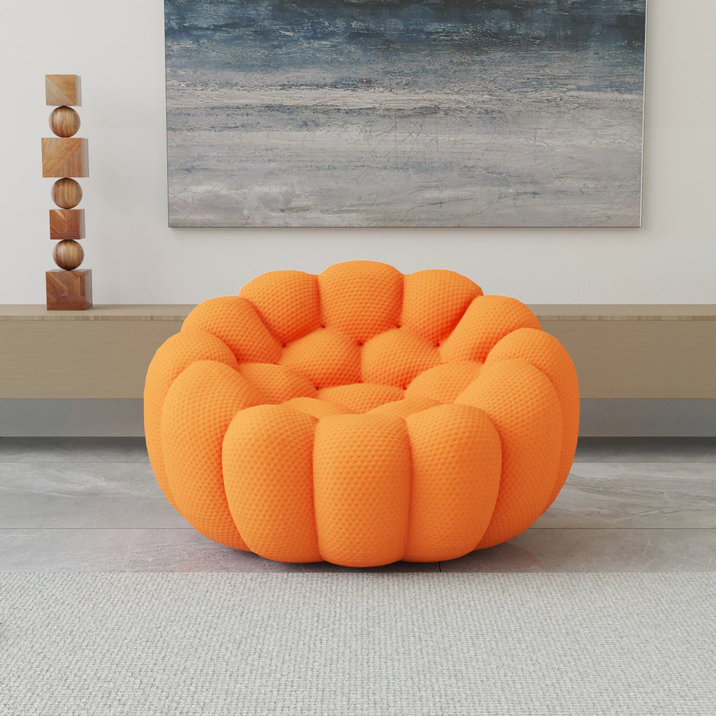 Sdorens 49'' Oversized Boneless Bubble Couch Chair Football-Shaped Design