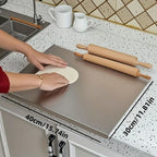 Large Stainless Steel Cutting Board 304 with Lid And Non-Slip Pad