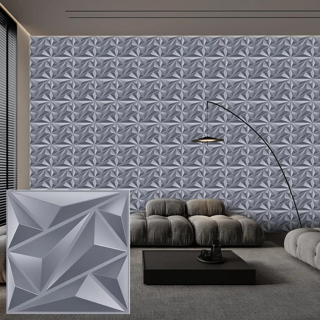 30 pack 3D wall panel. PVC flower textured wall panels. 11.8x11.8 Double-Sided Tape.