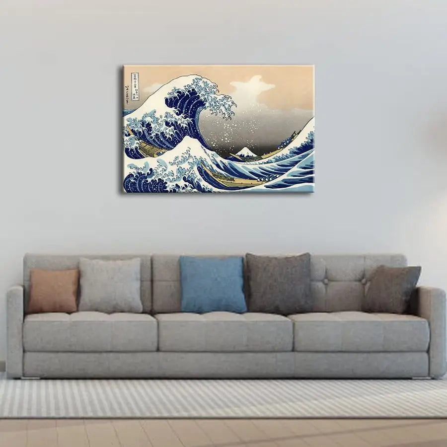 Art Great Wave of Kanagawa Katsushika Hokusai Giclee Canvas Prints