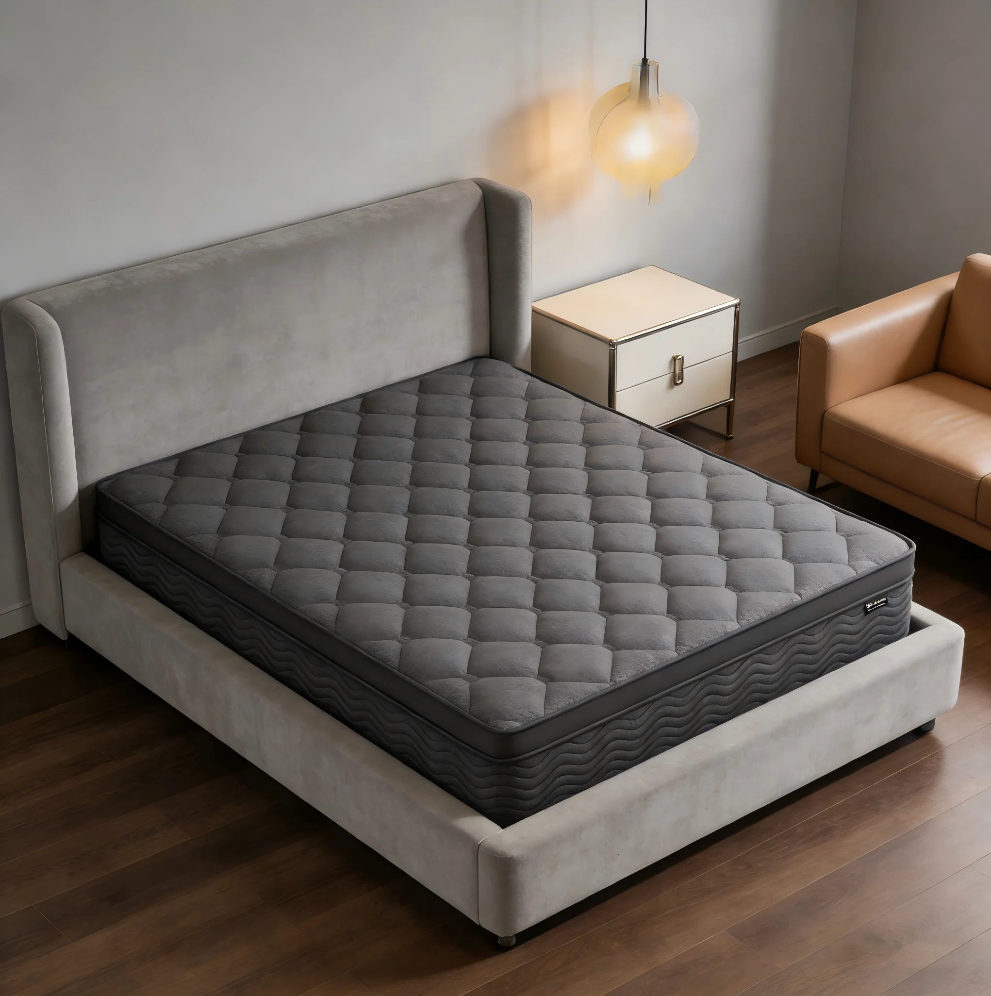 King Queen Full 12 inch Premium Hybrid Mattress in a Box with Back Lumbar Support, Pocket Spring Bed for Motion Isolation