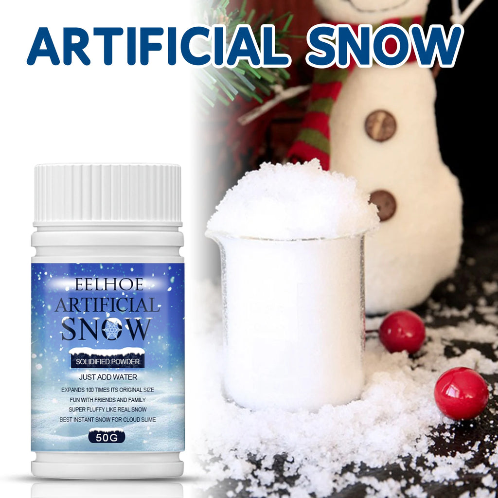 Artificial Snow Powder Fake Snowflakes Winter Christmas Scene Layout Window Display Indoor Photo Props Festival