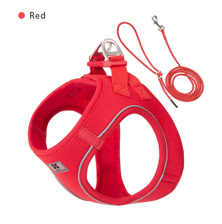 Dog Harness Leash Set for Small Medium Dog Adjustable Reflective Puppy Cat Harness