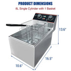 Commercial Electric Deep Fryer with Baskets