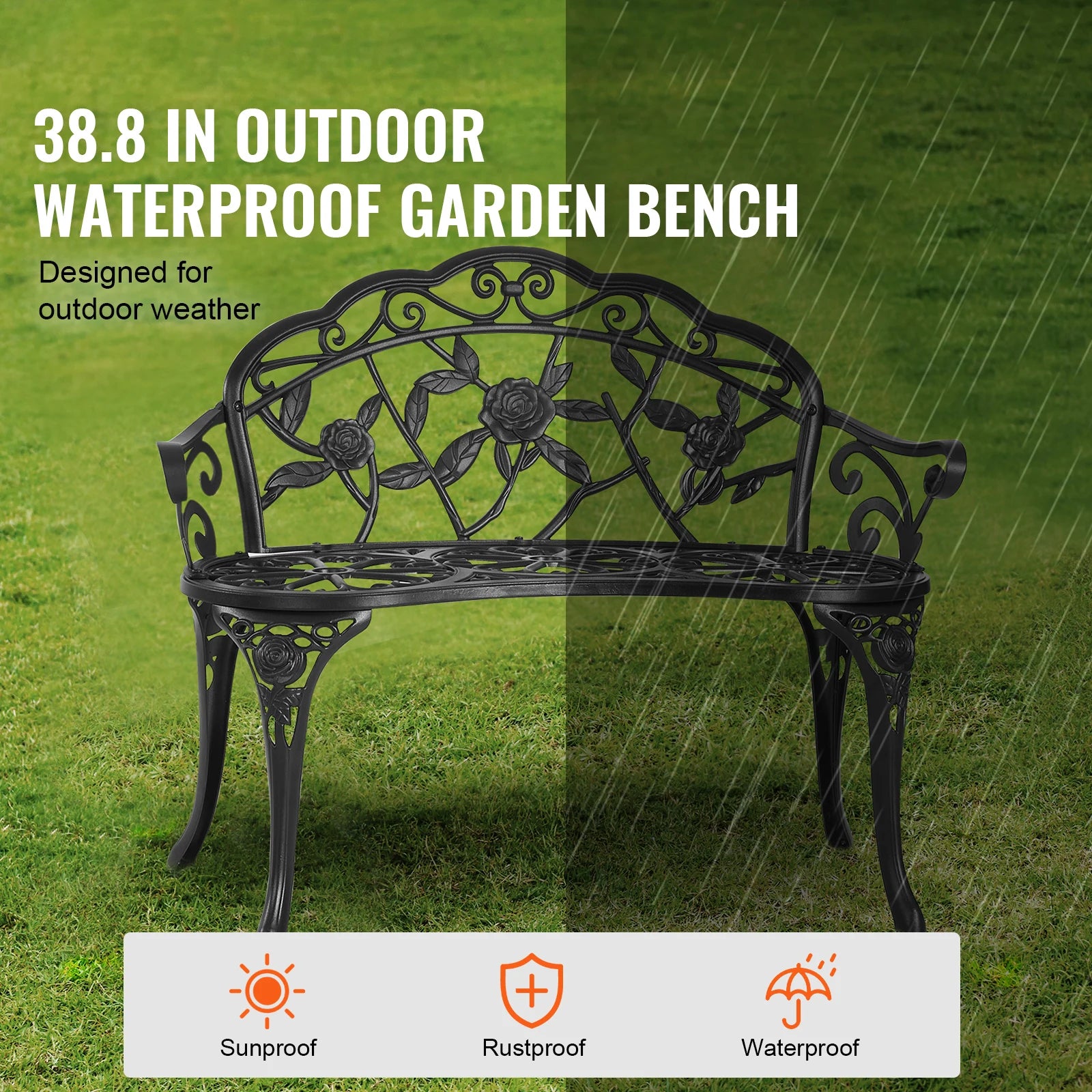 Metal Garden Bench