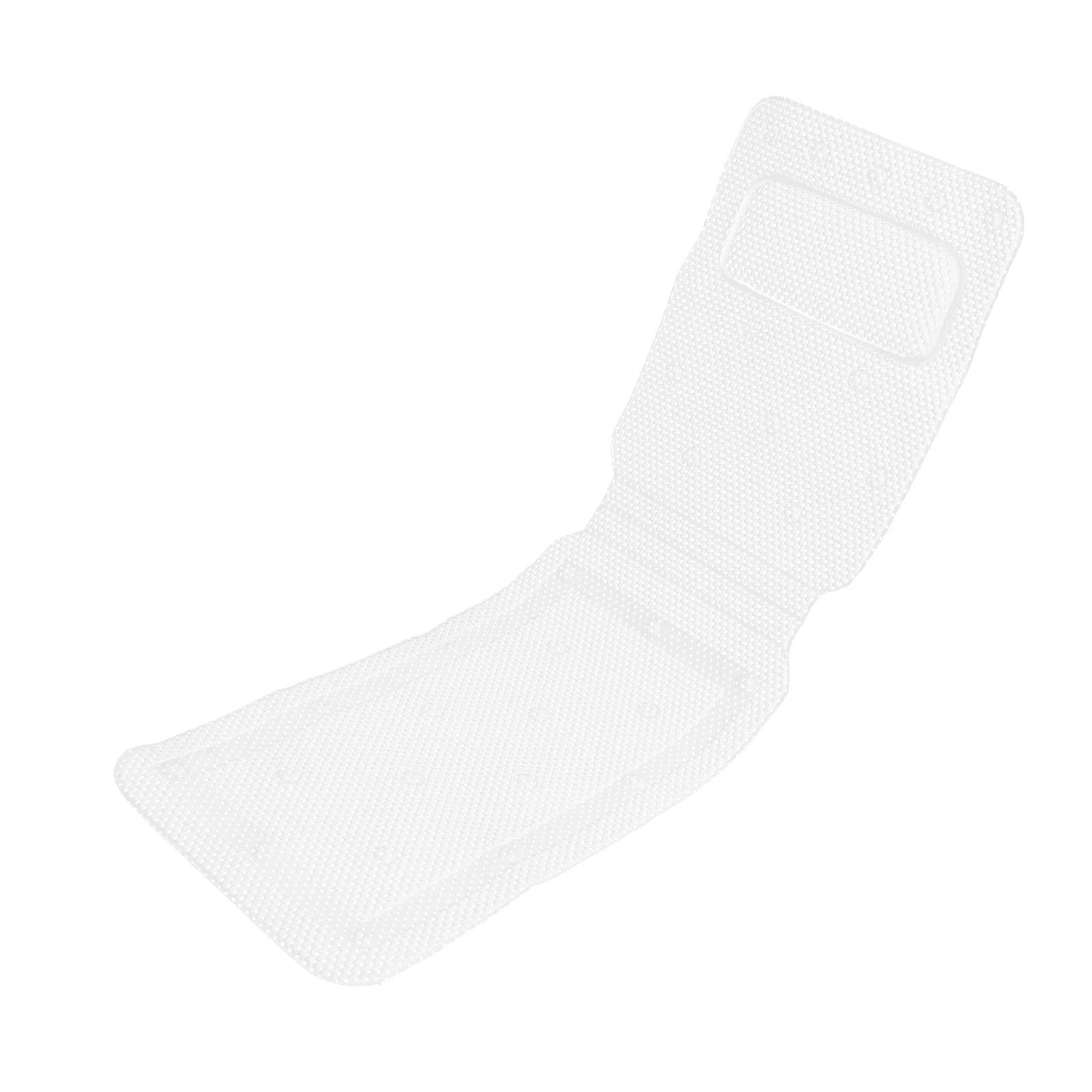 125*36cm Bathtub Mat White Bathtub Mat with Pillow