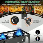 Burner Propane Gas Stove For Outdoor Cooking, 150,000 BTU