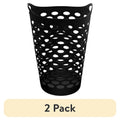2 Pack Flexible Laundry Hamper with Carrying Handles Round Shape Durable Plastic
