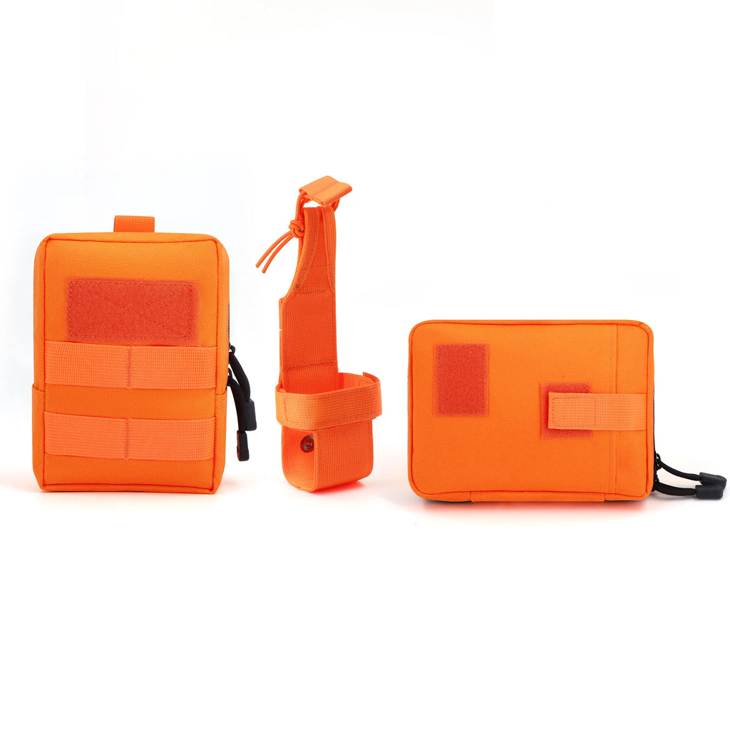 Set Molle Pouches Belt Attaching on Harness
