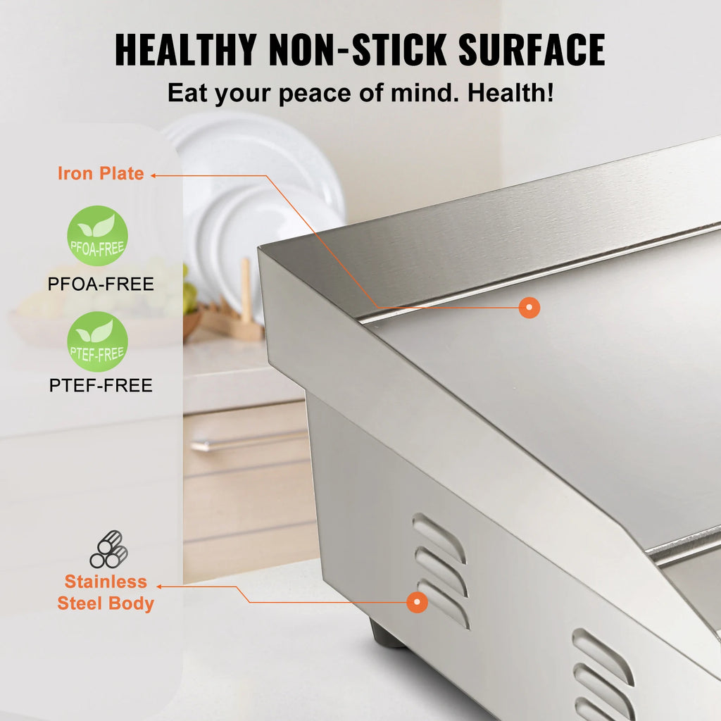 21In Commercial Electric Flat Pan