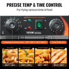 Electric Countertop Fryer with Basket 11.6Qt