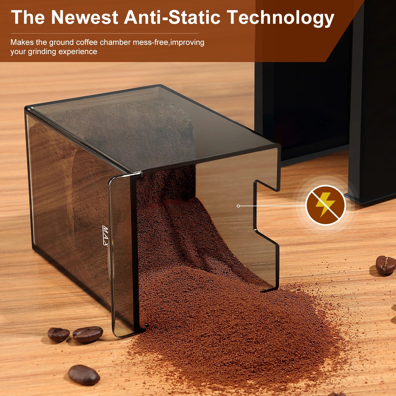 Electric Coffee Bean Grinder With 28 Adjustable Gears