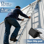 Multi-Purpose Folding Ladder,7 in 1 Aluminium Heavy Duty Collapsible Tall Extension Adjustable