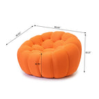 Sdorens 49'' Oversized Boneless Bubble Couch Chair Football-Shaped Design