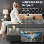 10 Inch Full Size Hybrid Mattresses in a Box | Medium Firm Memory Foam and Individual Pocket Springs