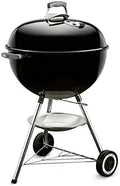 Weber 22" Original Kettle Charcoal Grill – Black for BBQ & Outdoor Cooking
