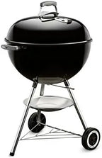 Weber 22" Original Kettle Charcoal Grill – Black for BBQ & Outdoor Cooking