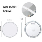 LED Illuminated Wall Mounted Vanity Mirror with Anti-Fog Feature