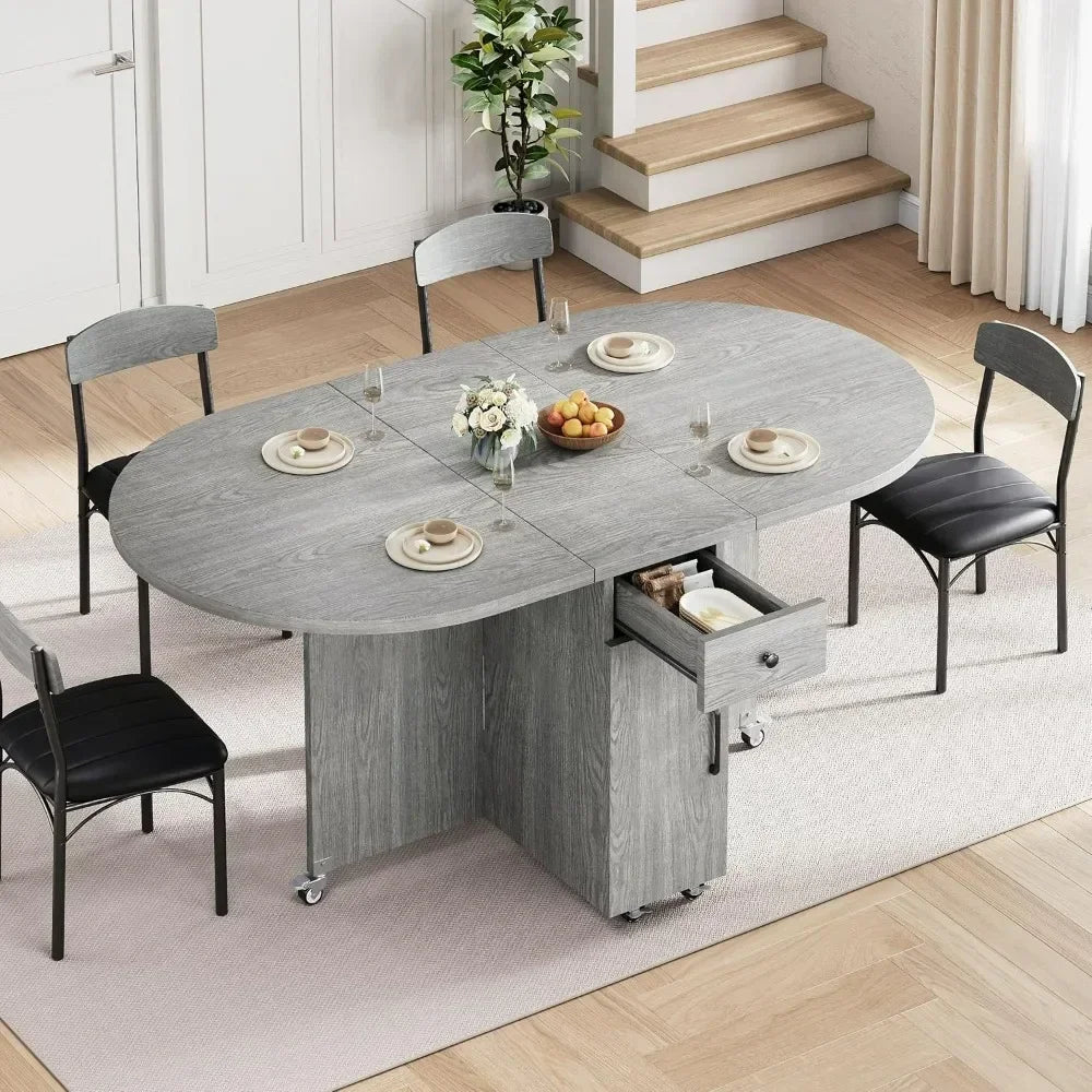 Compact 4-Person Folding Dining Set: