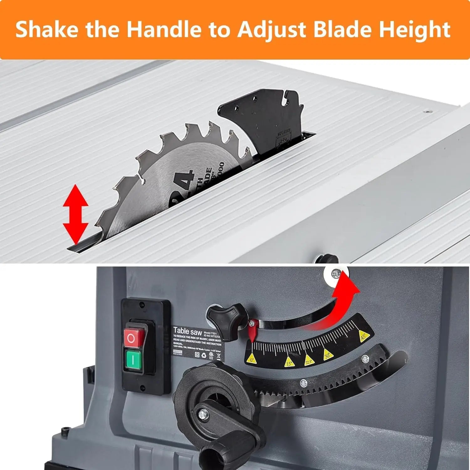 10 Inch Multifunctional Table Saw With Stand