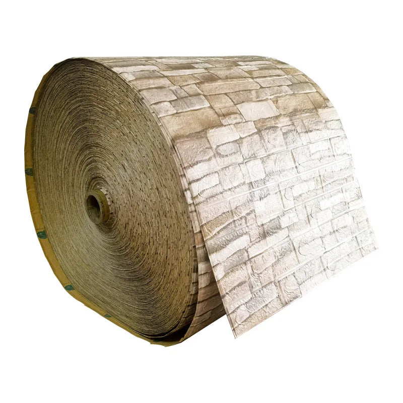 10M stickers Self-Adhesive Panels 3D Soft Crash Foam Wallpaper Imitation Brick Wall Stickers