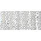 Ivory Shower Curtain with Attached Valance and Elegant Tassels. Standard Size 72 x 72 Lace Shower Curtain for Bathroom.