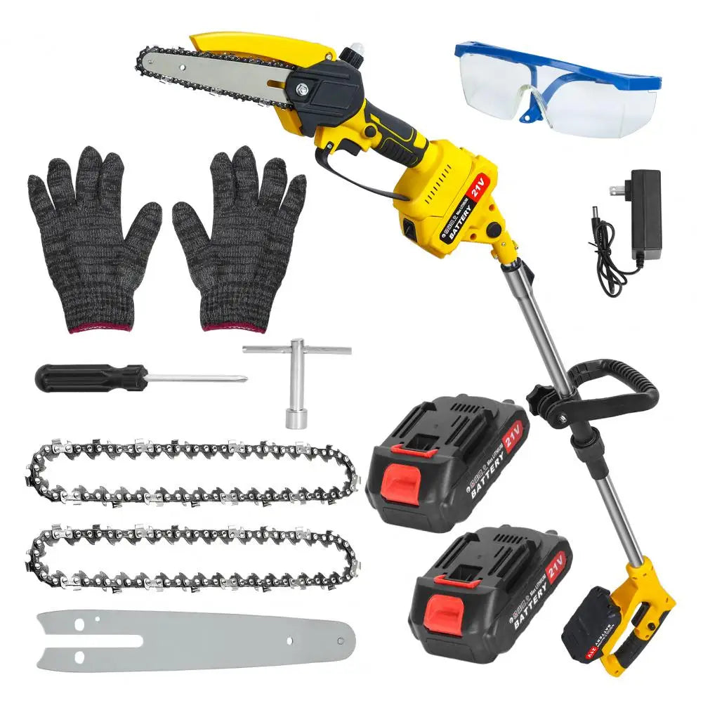 2 in 1 Cordless Pole Saw & Mini Chainsaw, 6-inch
