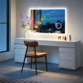 Bluetooth Bathroom LED Light Vanity Mirror 3X Magnify Dimmable