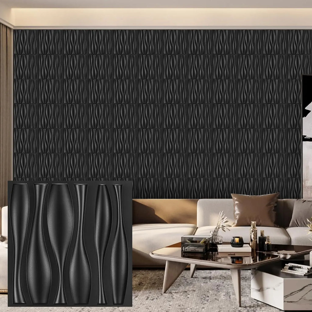30 pack 3D wall panel. PVC flower textured wall panels. 11.8x11.8 Double-Sided Tape.