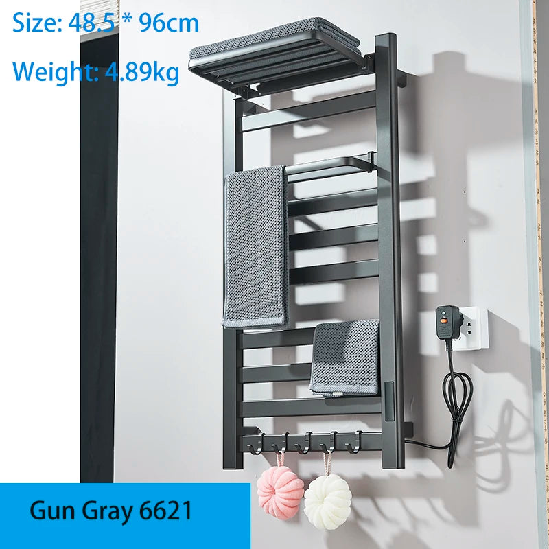 Temperature &Time Control Smart Home Heated Towel Rail Towel Warmer