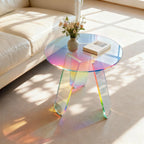 Round Iridescent Side Table