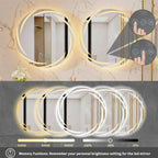 LED Illuminated Wall Mounted Vanity Mirror with Anti-Fog Feature