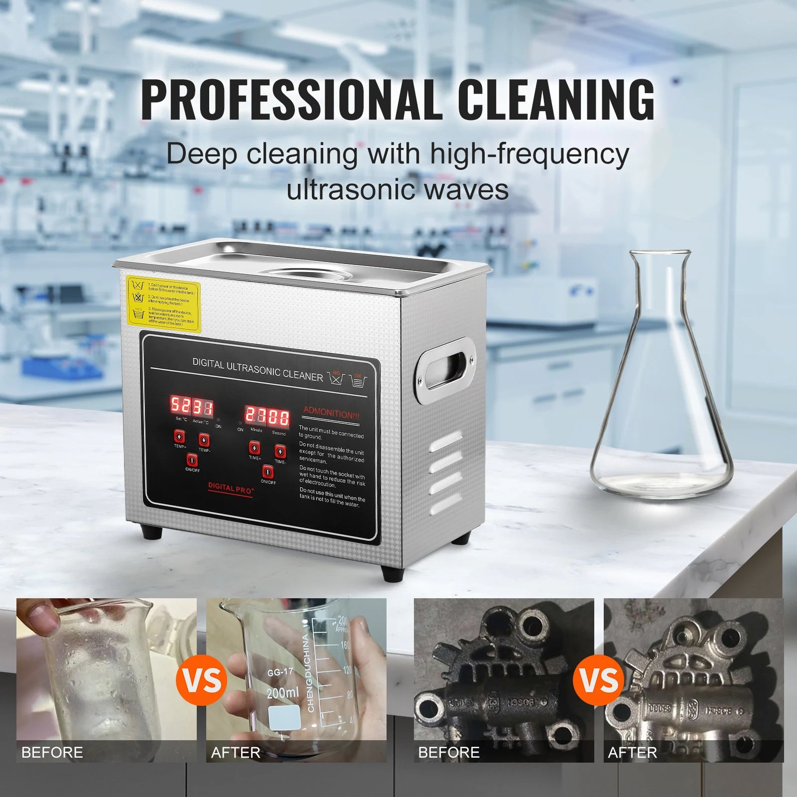 2L 3L 6L 10L 22L 30L Ultrasonic Cleaner Stainless Steel