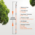 Manual Pole Saw Extendable Tree Pruner with Lightweight Aluminum Alloy Handle