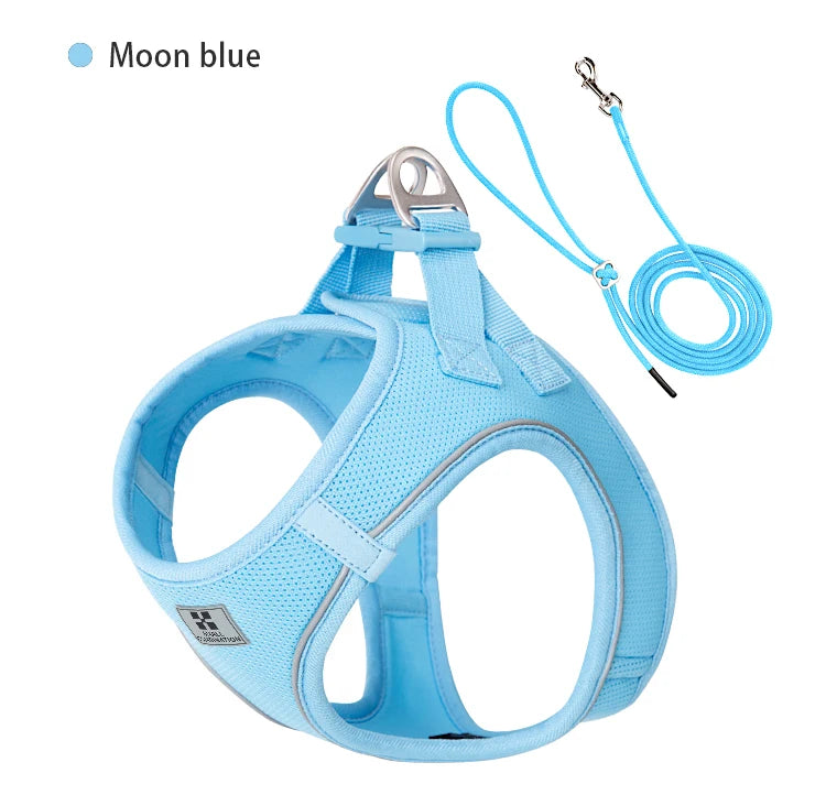 Dog Harness Leash Set for Small Medium Dog Adjustable Reflective Puppy Cat Harness