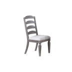 Contemporary 9-Piece Dining Set with Leaf, Includes Dining Table & 8 Ladder Back Chairs
