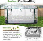BestsellerRaised Garden Bed with Cover Galvanized Oval Planter Garden Box