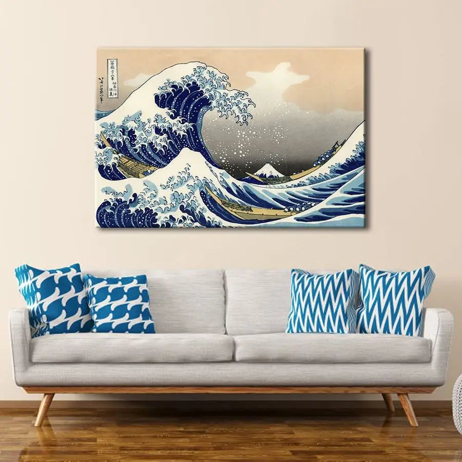 Art Great Wave of Kanagawa Katsushika Hokusai Giclee Canvas Prints