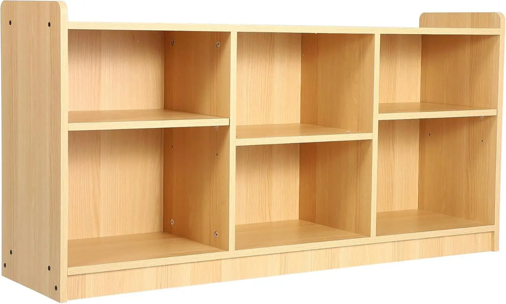 6-Shelf Montessori Toy Organizer with Adjustable Divider