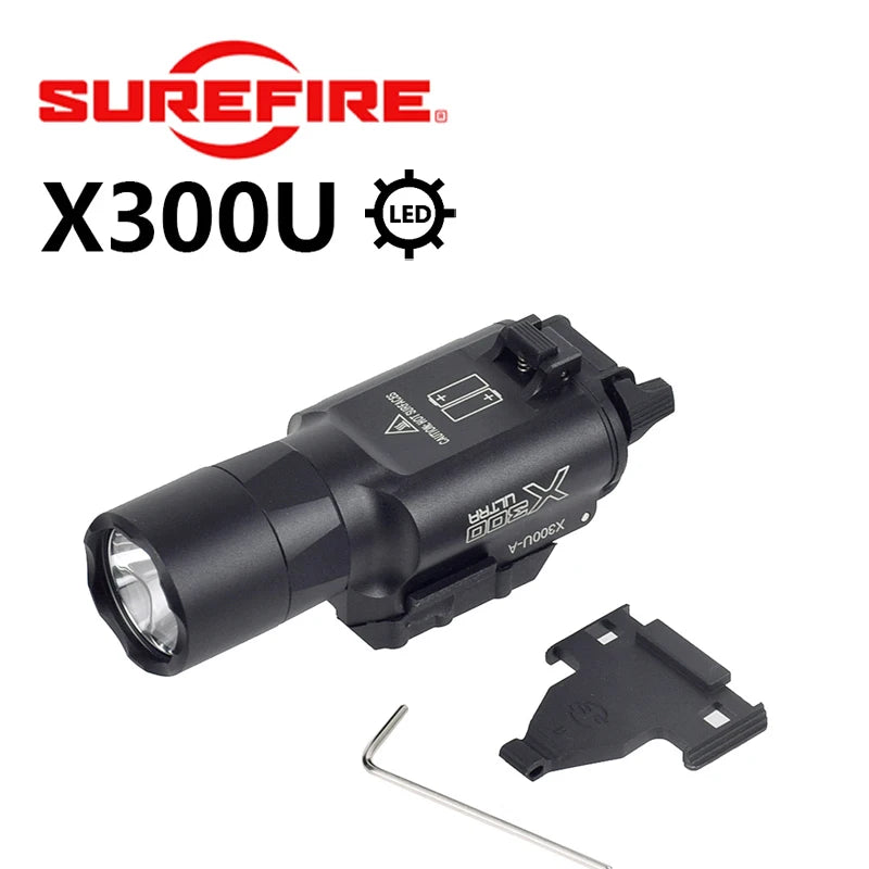 Ultra Weapons Flashlight Tactical Scout Light Airsoft Rifle 20mm Rail