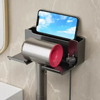 1 Pcs Plastic Hair Dryer Stand Bathroom Organizer