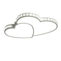 Modern Heart Shaped Ceiling Lights Crystal LED Flush Mount