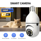 Light Bulb Security Cameras Outdoor Wireless WiFi Camera 5GHz, 360 Degree