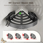 No Drill Suction Corner Basket,Wall Mount Organizer