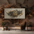 Large-sized solid wood frame canvas painting 1pc Islamic calligraphy