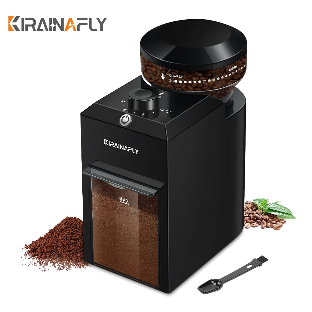 Electric Coffee Bean Grinder With 28 Adjustable Gears